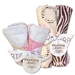 Blooming Bouquet Gift Sets - SWEET SAFARI PINK-Bib & Burp Set