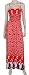 Juniors / Missy Floral Border Smocked Bust Spaghetti Strap Long / Maxi Summer Sundress - New !