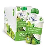 Save on Plum Organics Second Blends, Green Bean, Pear and Greek Yogurt, 4-Ounce (Pack of 12) by Plum Organics