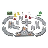 GeoTrax Rail and Road System : Add 'em on to your GeoTrax Railway! Road Track Pack includes 20 pieces!