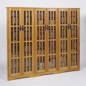 High Capacity Glass Door Cabinet - Oak,Leslie Dame Enterprises,LE1052
