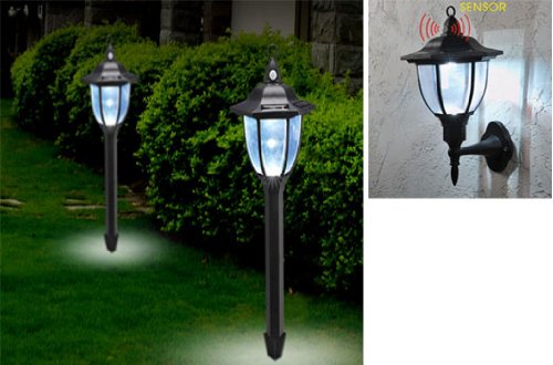 2 In 1 Solar Powered Led Security Light With Pir Motion Sensor (1014) Welcome Visitors, Deter Intruders.