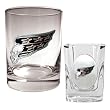 Washington Capitals NHL Rocks Glass & Square Shot Glass Set - Primary Logo by Great American Products