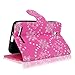Cellularvilla Wallet Case for BLU Studio 5.5 D610a Pink Glitter Pu Leather Wallet Card Flip Open Pocket Case Cover Pouch