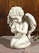 Coral Blossom Peaceful Praying Cherub Garden Figure 13