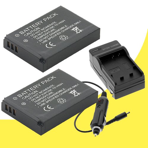 Two LP-E8 Lithium Ion Replacement Batteries w/Charger 