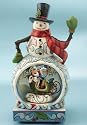 Jim Shore / Disney Traditions - Mickey Snowman Musical Figure: A Winter Wonderland
