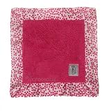 Little Giraffe Chenille Confetti Blanky - Raspberry