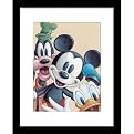 Mickey, Donald and Goofy Friends Forever Framed Lithograph - 12.25x15.25"