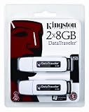 Kingston DataTraveler I - 8 GB USB 2.0 Flash Drive DTI/8GB-2P - 2 Pack (Black)