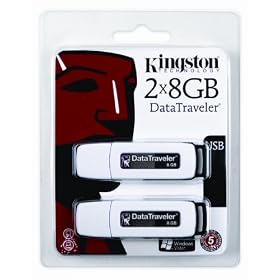 2 X 8GB Kingston DataTraveler I Flash Drive DTI/8GB-2P
