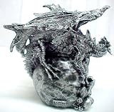 Cool Gothic Dragon & Skull Drink Coaster Set Evil