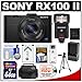 Sony Cyber-Shot DSC-RX100 II Wi-Fi Digital Camera (Black) with 64GB Card + Battery & Charger + Case + Flash + Tripod + Accessory Kit