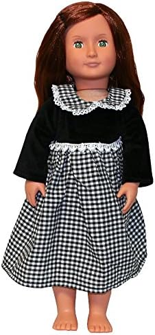 Black and White Gingham Dress - 15075