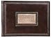 Genuine Italian Leather Guest Book / Journal, Embossed Designs, Gift Boxed, Brown