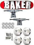 BAKER LOGO Complete Skateboard DESTRUCTO, BONES WHEELS