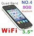 AIRPHONE NO4 (8GB) TOUCH SCREEN MOBILE PHONE GSM Quadband, Wi-Fi Java, Dual Sim Dual Standby, Camera, 3.5 inch HVGA Screen, 9.3 mm Thin Body, MP3 MP4 Player, USB, Sim Free Unlocked