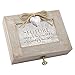 Believe The Beauty of Dreams Distressed Wood Locket Jewelry Music Box Plays Tune Wonderful World