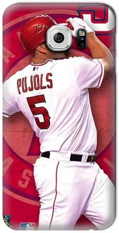 S6 Edge Case,MLB-Albert Pujols Samsung Galaxy S6 Hard Case,Fashion Samsung Cell Accessories