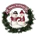 Colorado Avalanche Team Snowman Wreath