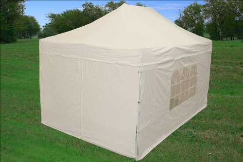 10x15 Pop up 4 Wall Canopy Party Tent Gazebo Set Ez White