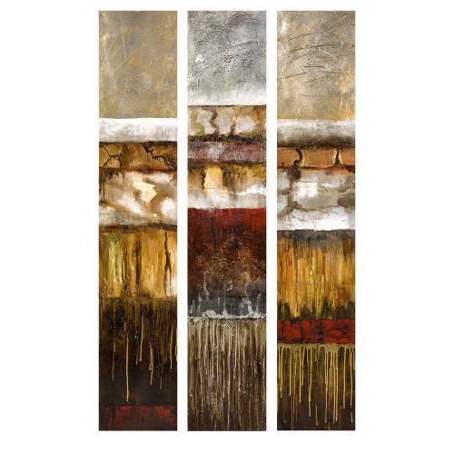 IMAX Warren Abstract Oil Painting, Set of 3