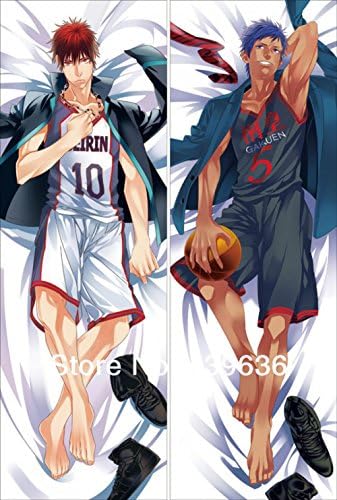Anime Pillowcase?Dakimakura Kuroko No Basuke Basket Anime Body Hugging Huggi Body Pillow Case Kagami Taiga &Amp; Aomine Daiki Cushion Cover Home Decor 150X50 Cm