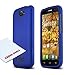 Alcatel One Touch Fierce 2 Case, [Blue] Slim Grip Rubberized Hard Plastic Case for Alcatel One Touch Fierce 2 (2014)