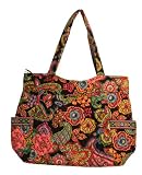 Vera Bradley Pleated Tote Symphony in Hue Bag Purse