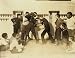 1908 CINCINNATI NEWSBOYS SELF DEFENSE CLASS PHOTO