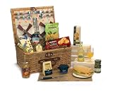 from Fine Food Store Luxury 4 Person Picnic Basket with Plates, Cutlery, Glasses and Gourmet Food including Luxury Cheese, Pate, Bruschetta & more! - Ready made Picnic to go!