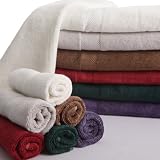 SPRING SALE! Deluxe-2.5 Lbs /Set .100% Bamboo Fiber(800+gm/sq.meter Fabrics) Bath Towel Set-wine Red/cranberry