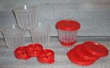 Tupperware Jellettes, Set of 4 Individual Jello Molds, Red 51jNWb0kieL. SL160 Tupperware Jellettes, Set of 4 Individual Jello Molds, Red