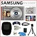 Samsung DV300F DualView 16MP WiFi Digital Camera with 5x Optical Zoom in Silver & Red + 8GB MCSD + Samsung Case + Card Reader + Mini HDMI Cable + Accessory Kit