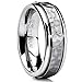 Hammered Men's Titanium Wedding Band Engagement Ring 7mm Comfort Fit