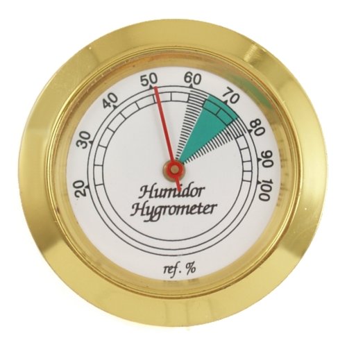 Medium Round Analog Hygrometer Humidity Gauge Humidor
