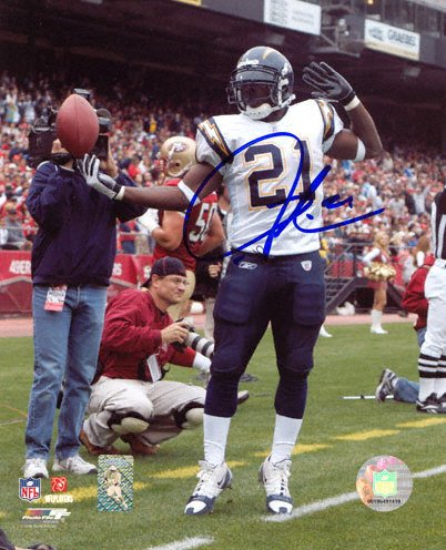 Mounted Memories San Diego Chargers Ladainian Tomlinson Autographed 8X10 Photo