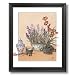 Solid Wood Black Framed Japanese Flowers Asian Wall Decor Contemporary Pictures Art Print