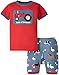 Little Blue House By Hatley Boys' Short P.J. Set - Farmer Jack Field Of Dreams