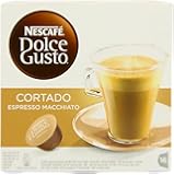 Nescafe Dolce Gusto Cortado Espresso Macchiato (Pack of 3, Total 48 Capsules)