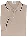 KC SPORT® Men's Golf Short Sleeve Solid Polo Shirt with Striped Collar Cuffs