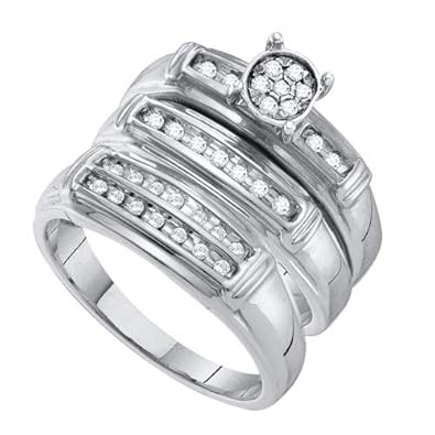 Cheap Girls Jewelry 0.24CT DIAMOND FASHION TRIO SET For Sale