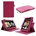 rooCASE Dual-View Multi Angle (Magenta) Folio Case Cover for Amazon Kindle Fire 7-Inch Android Tablet (NOT Compatible with Fire HD)