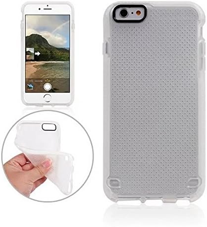 For Iphone 6 Plus Case,Iphone 6s Plus Case (5.5 Inch),Hotoy(TM) Unique Fashion Basketball Texture Design Clear Case Protective Impact Soft Evo and TPU Phone Case (Clear White)