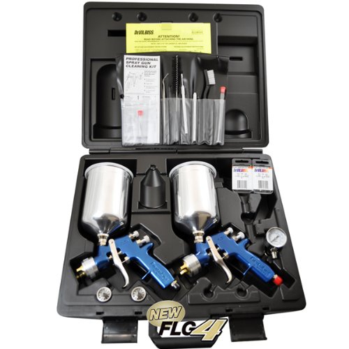 DeVILBISS FinishLine 4 2 Gun Master HVLP Spray Gun Kit Your Special