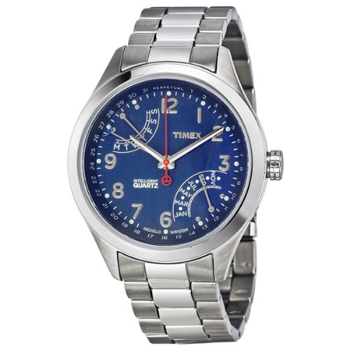 Timex Men S T2N507 Intelligent Quartz T Series Perpetual Calendar Blue 