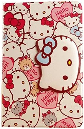 iPad Mini 3 Case,iPad Mini 2 Case,iPad Mini Case,Tribe-Tiger Cute Hello Kitty Pattern [Flip][Kickstand] [Auto Wake Up/Sleep] Leather Case Cover for Apple iPad Mini/Mini 2/Mini 3(Bowknot Kitty)