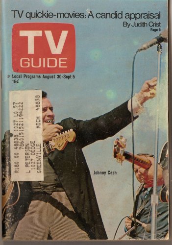 TV Guide Back Issue 1969 Johnny Cash Cover (August 30 - September 5, 17)