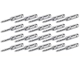 GLS Audio 1/4" Plugs for Patch Cables, Balanced Cables, Snakes - TRS Male Stereo 1/4 Inch Phono 6.3mm Phone Plug Bulk - 20 PACK
