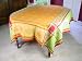Cezanne Sunflowers Beautiful Yellows French Jacquard Tablecloth 100 by 65 inches